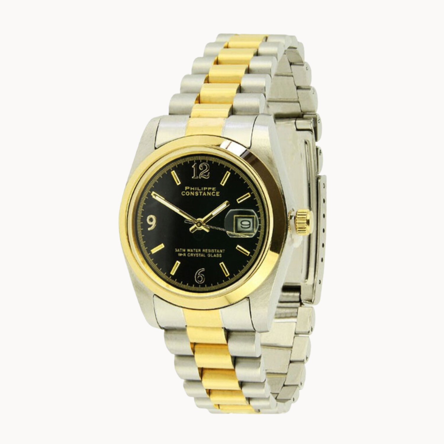 PHILIPPE CONSTANCE "BI-COLOR" PLAIN BLACK