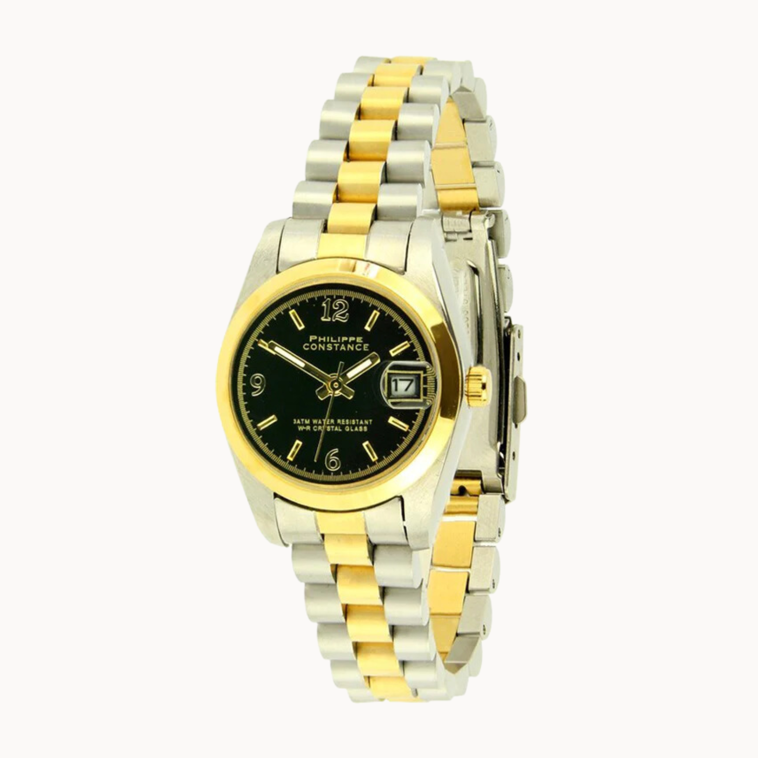 PHILIPPE CONSTANCE "BICOLOR" PLAIN BLACK