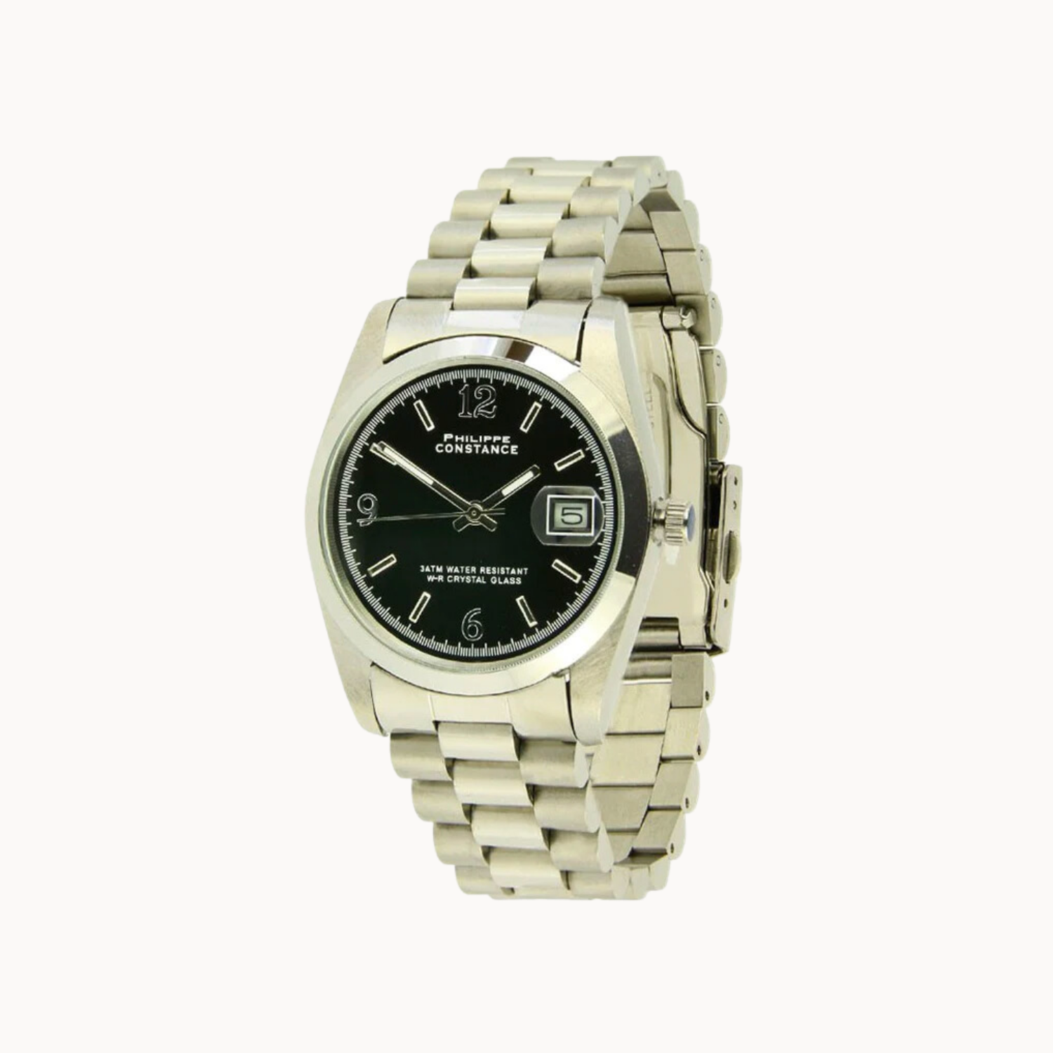 PHILIPPE CONSTANCE "SILVER" PLAIN BLACK