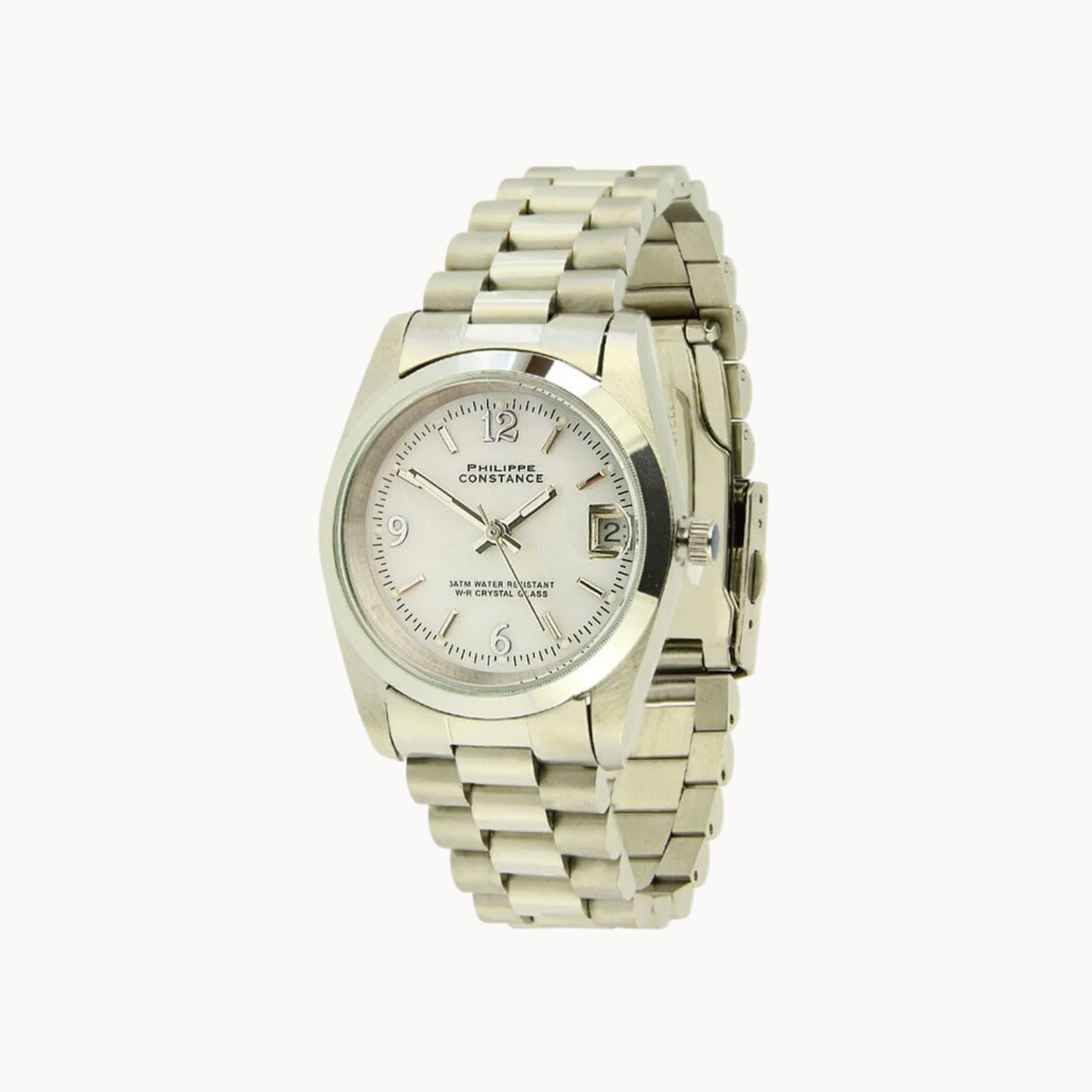 PHILIPPE CONSTANCE "SILVER" PLAIN WHITE MARBLE