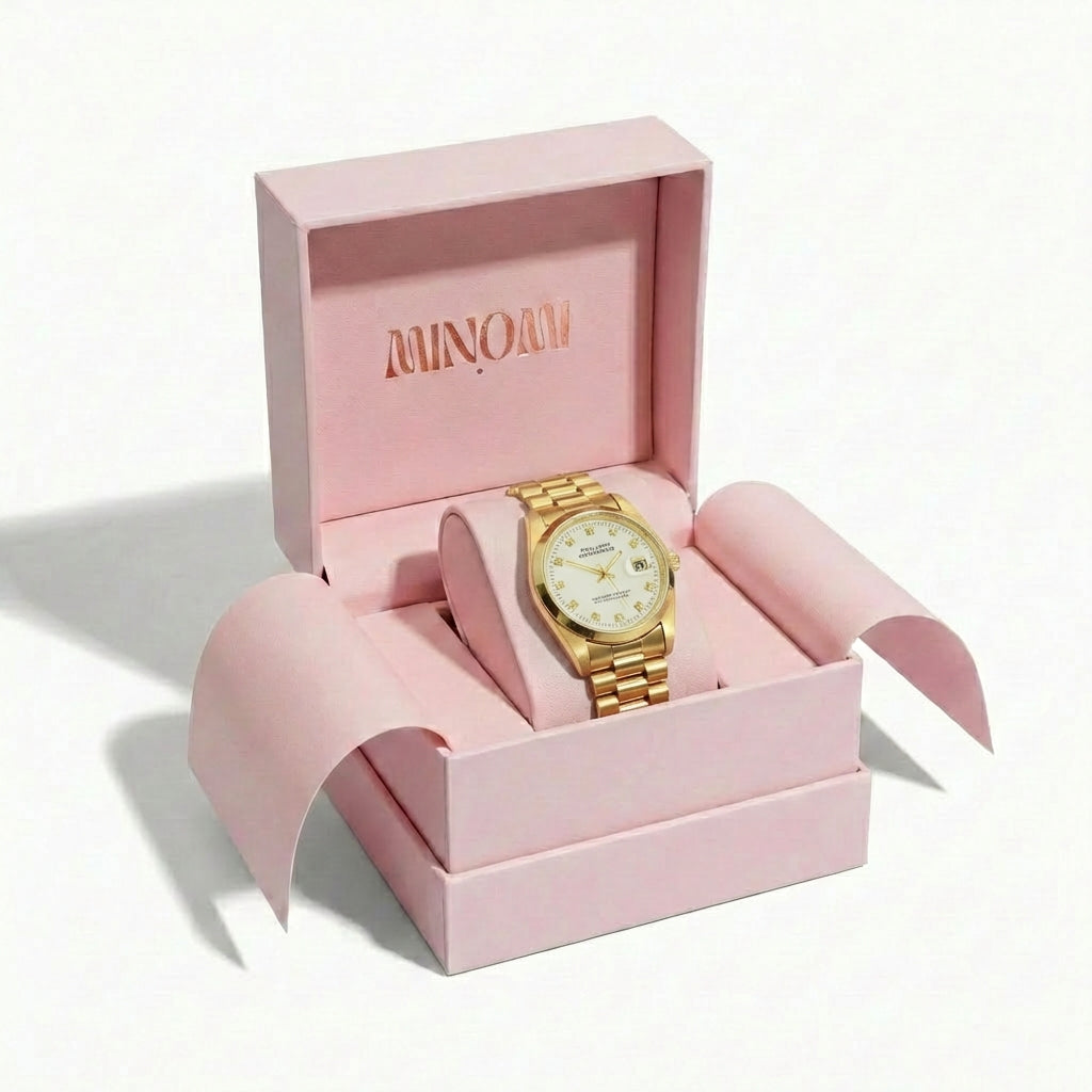 PHILIPPE CONSTANCE "GOLD" STONES WHITE MARBLE