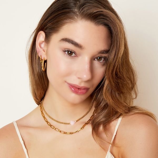NECKLACE STATEMENT GOLD