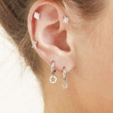 EARRINGS STARRY NIGHT SILVER