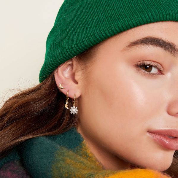 EARRINGS MOON SPARKLE