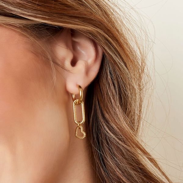 EARRINGS CONNECTED HEART