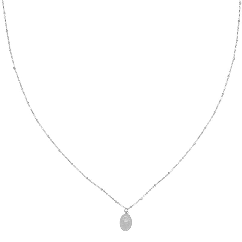 NECKLACE THE ROSE SILVER