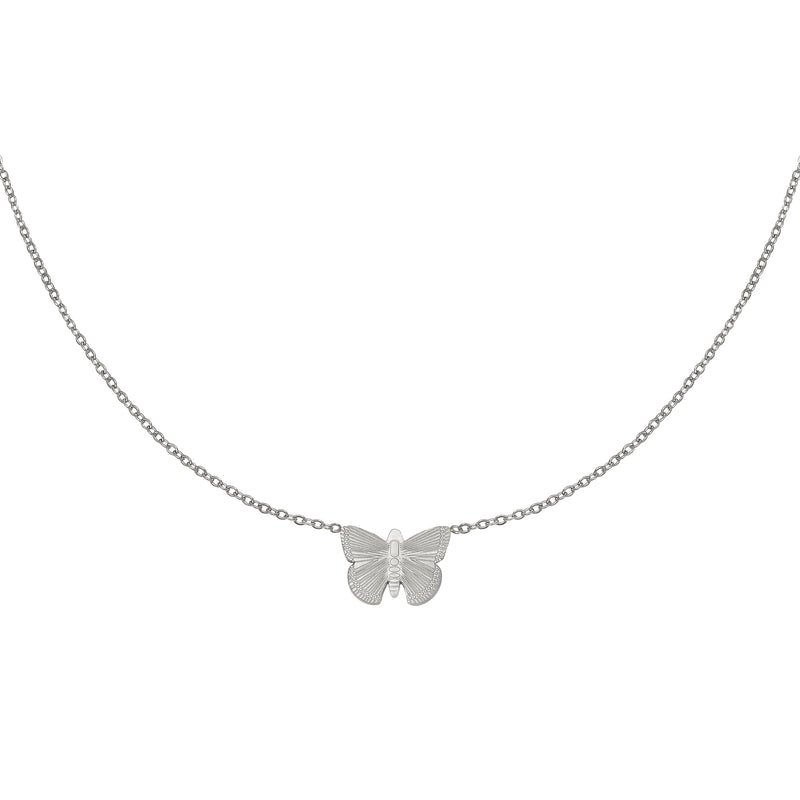 NECKLACE BUTTERFLY SILVER