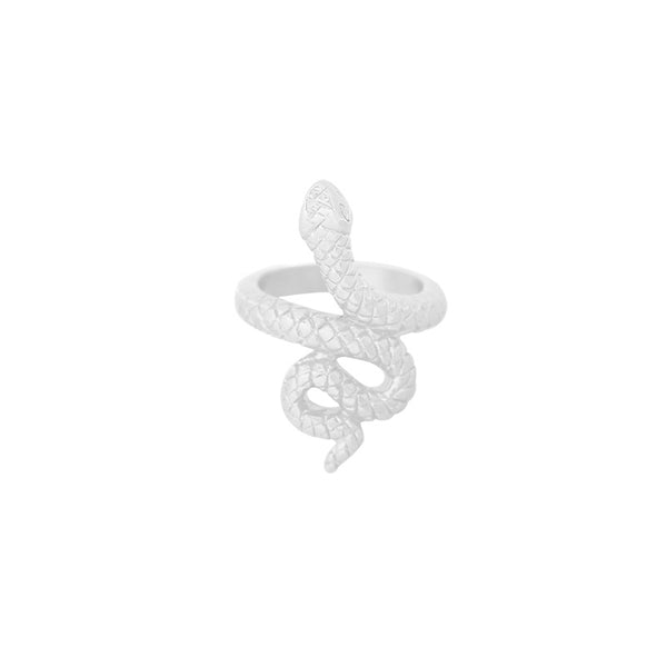 RING FLAWLESS SNAKE SILVER
