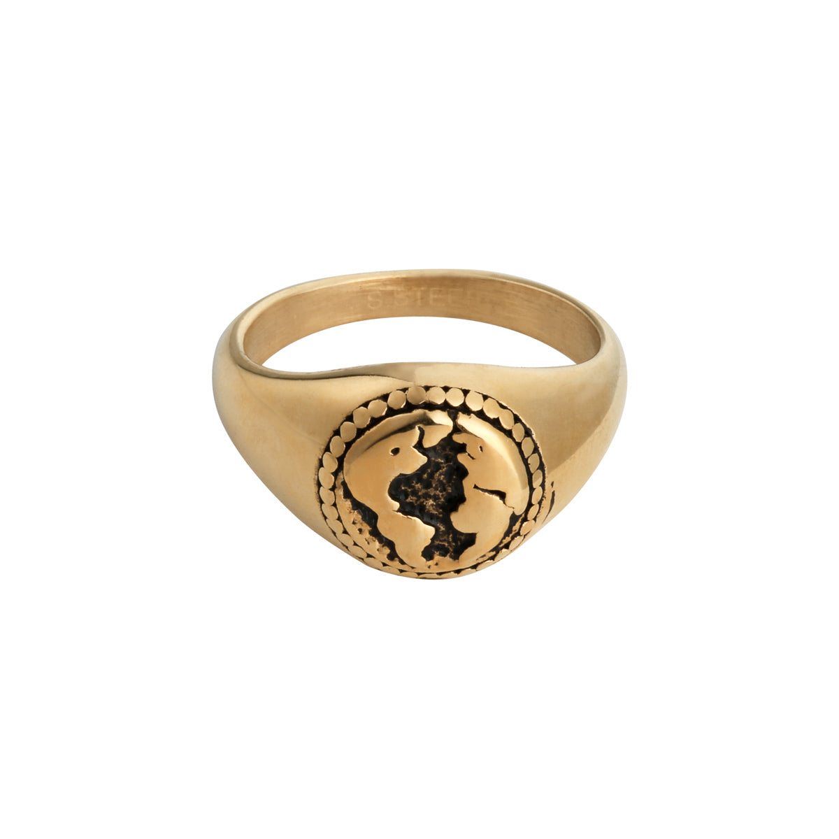 RING SKETCH OF THE WORLD GOLD