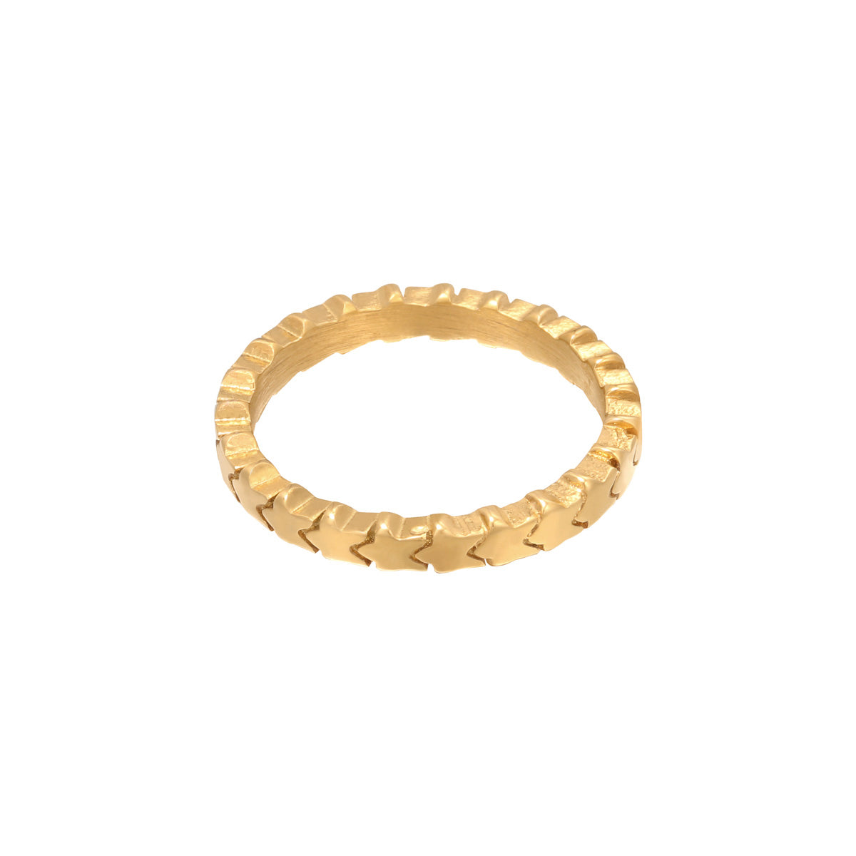 RING LINKED STARS GOLD