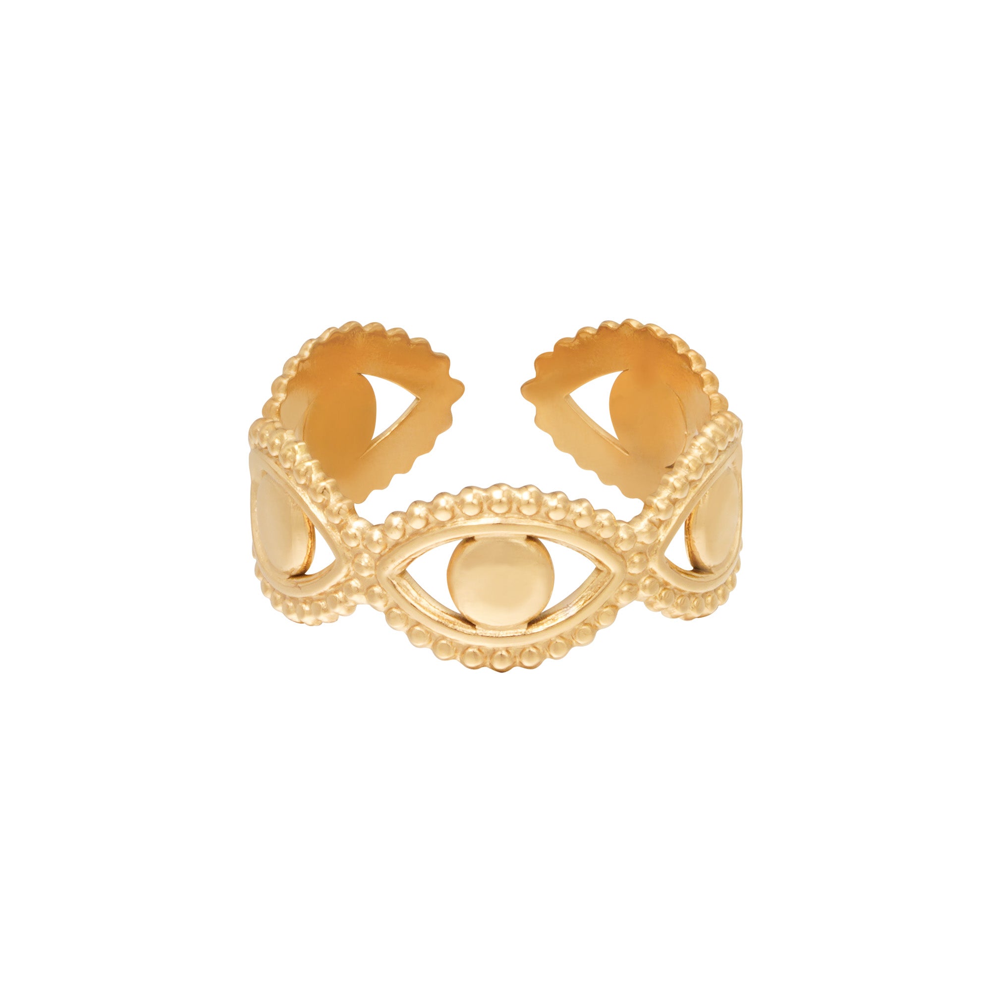RING EYES AROUND GOLD