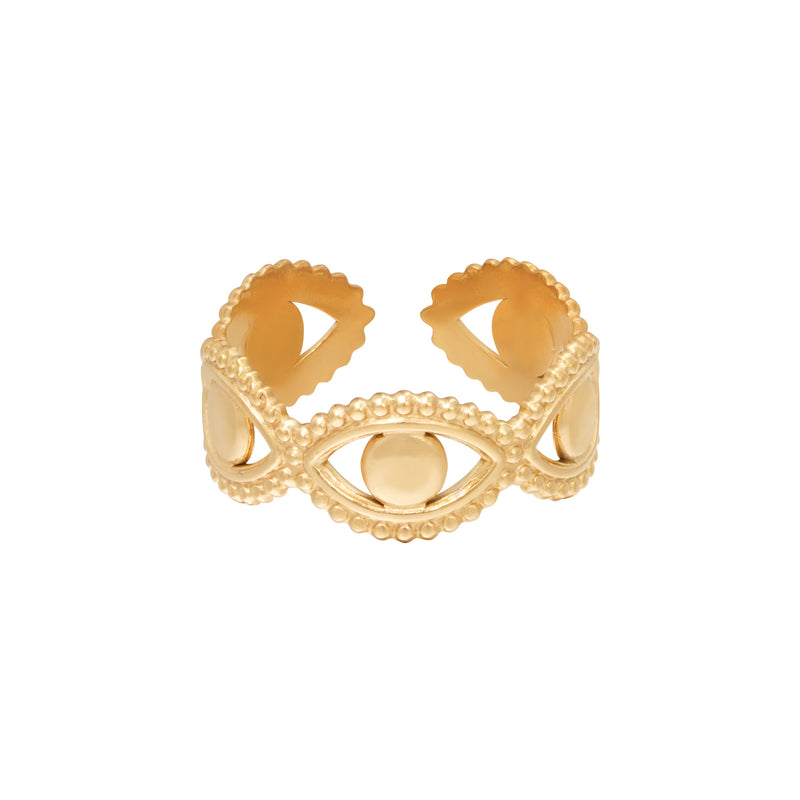 RING EYES AROUND GOLD