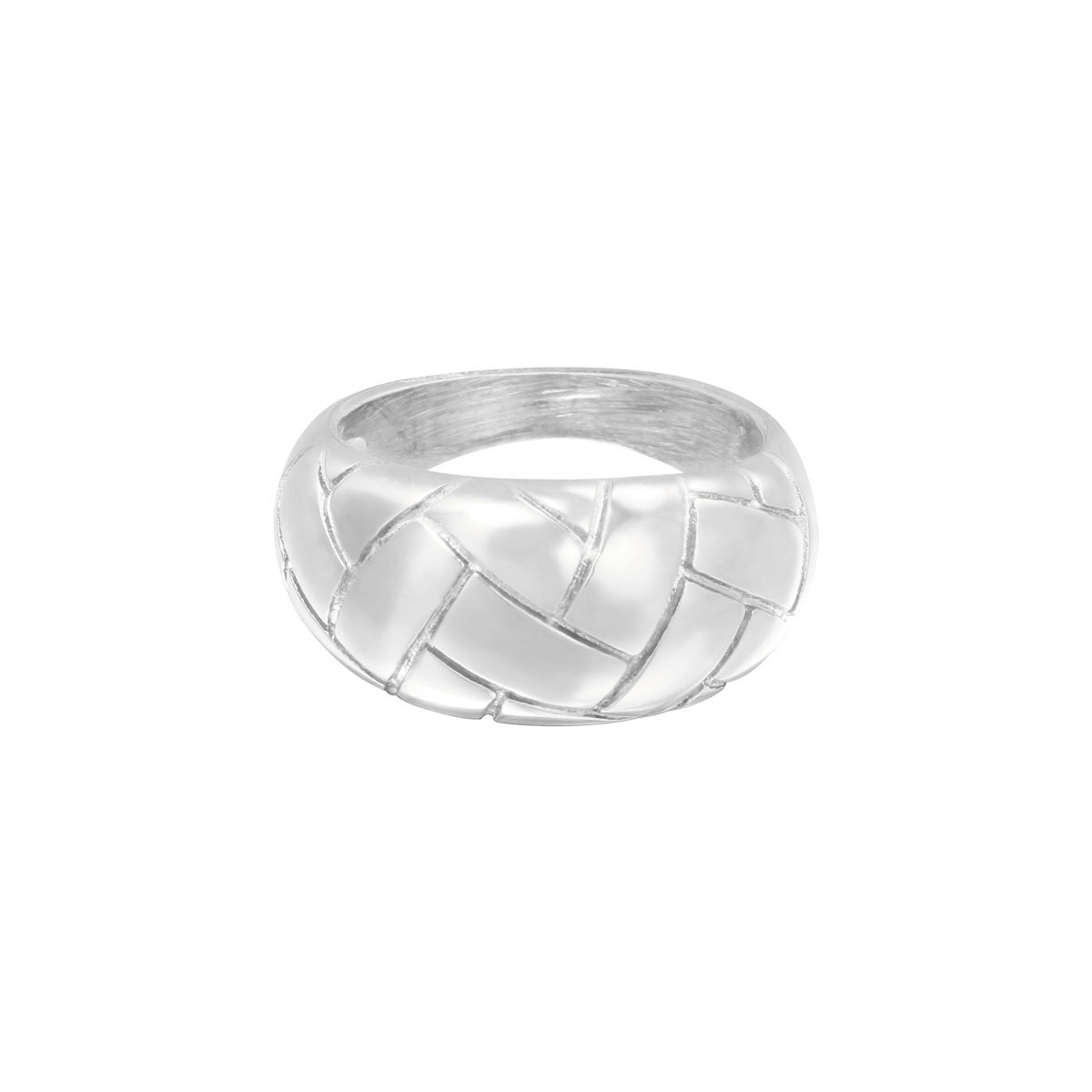 RING BRAIDED SILVER