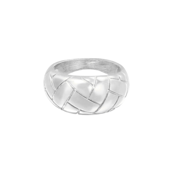 RING BRAIDED SILVER