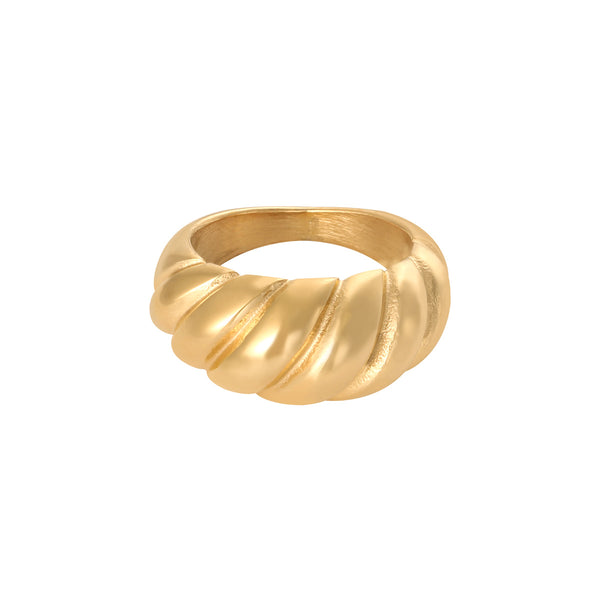 RING LARGE BAGUETTE GOLD
