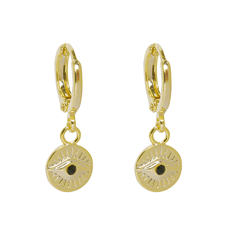 EARRINGS CURIOUS EYES GOLD