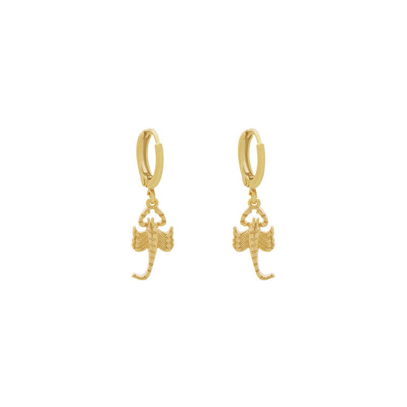 EARRINGS SCORPIO GOLD