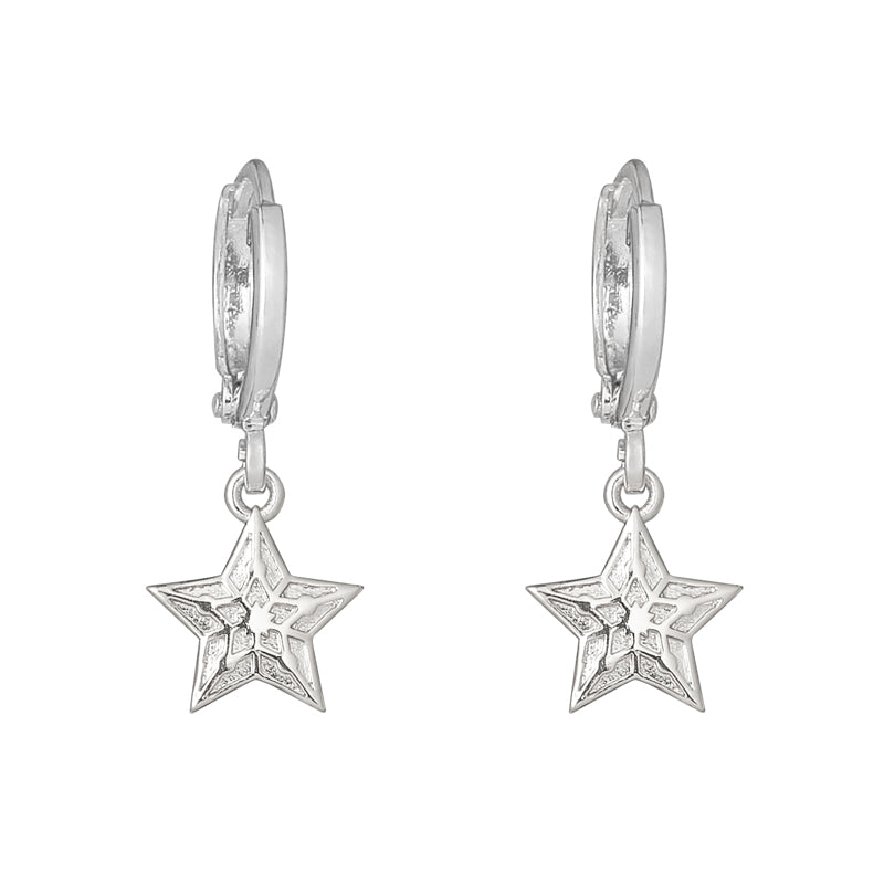 EARRINGS SPARKLING STAR SILVER