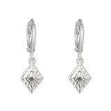 EARRINGS LOVELY DIAMOND SILVER