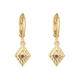 EARRINGS LOVELY DIAMOND GOLD