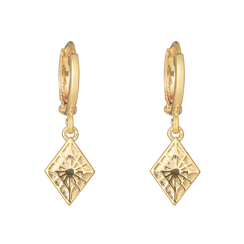 EARRINGS LOVELY DIAMOND GOLD