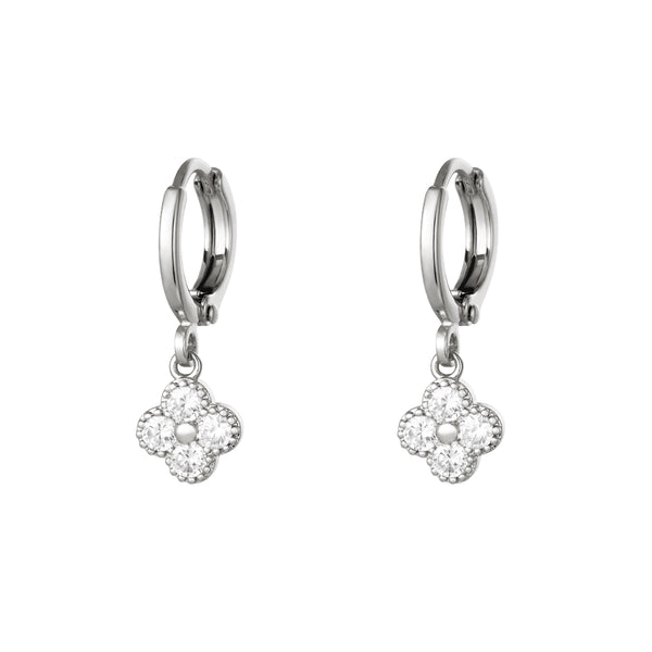 EARRINGS CLOVER SILVER