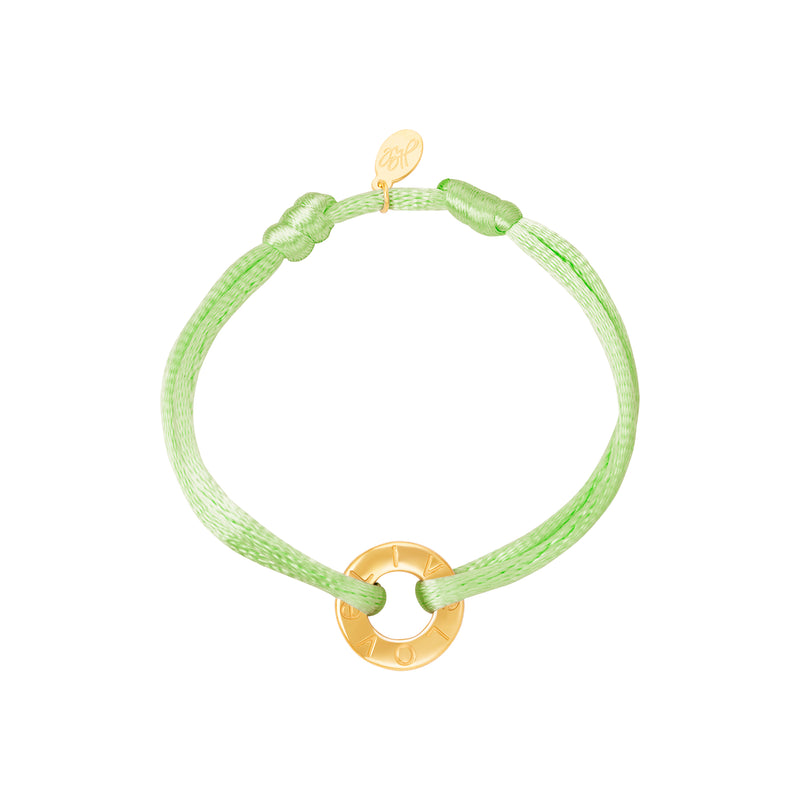 BRACELET STAINLESS STEEL RING - GROEN