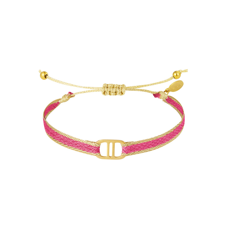 STOFFEN ARMBAND THE GOOD LIFE ROZE