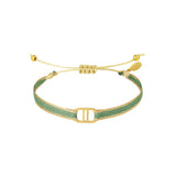 STOFFEN ARMBAND THE GOOD LIFE GROEN