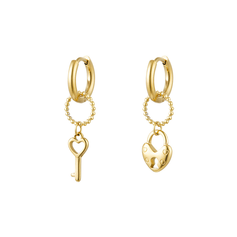 EARRINGS KEY & LOCK