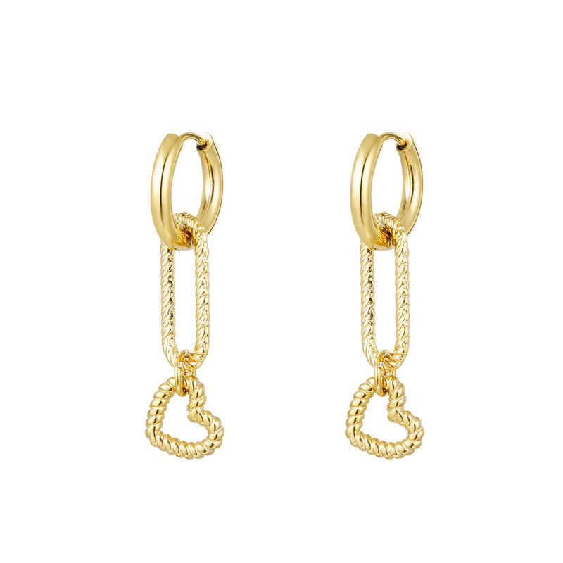 EARRINGS CONNECTED HEART