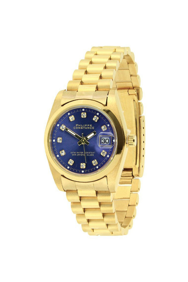 PHILIPPE CONSTANCE "GOLD" STONES BLUE