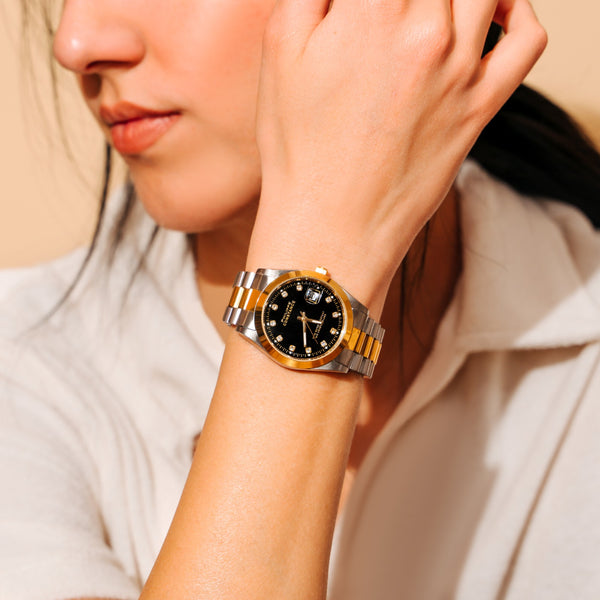 PHILIPPE CONSTANCE "BICOLOR" STONES BLACK