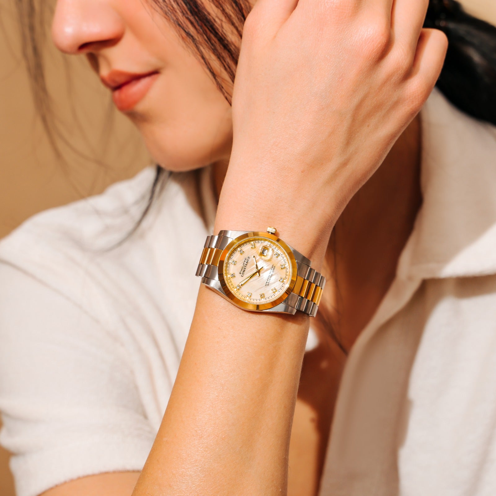 PHILIPPE CONSTANCE "BI-COLOR" STONES MARBLE MELEÉ