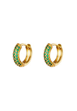 EARRINGS DESIRE GREEN GOLD