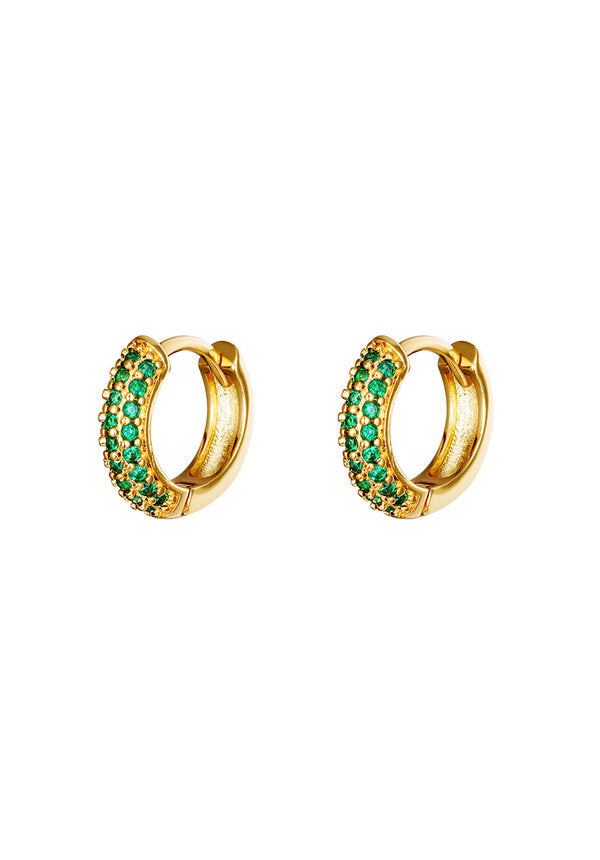 EARRINGS DESIRE GREEN GOLD