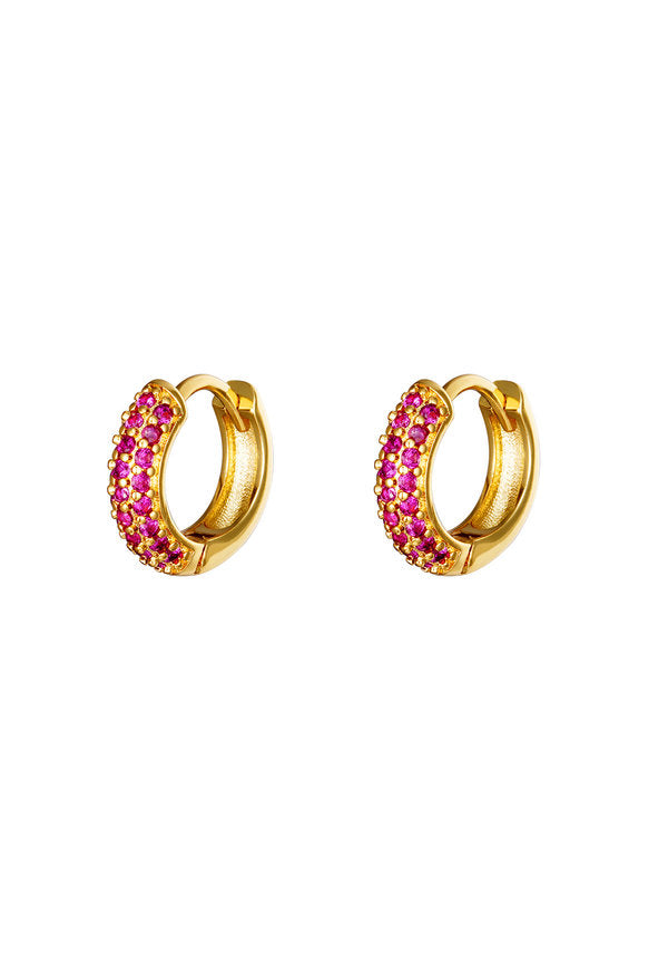 EARRINGS DESIRE PINK GOLD