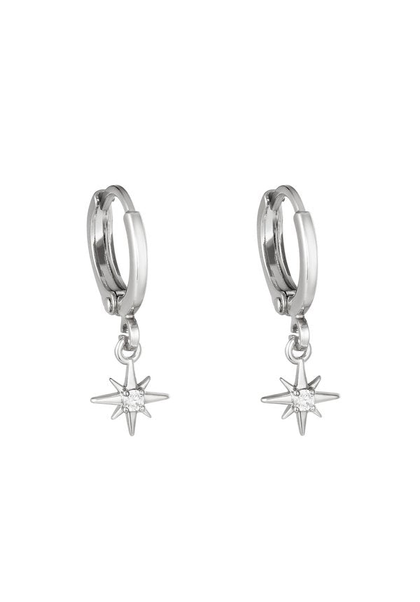 EARRINGS LUSTROUS SILVER