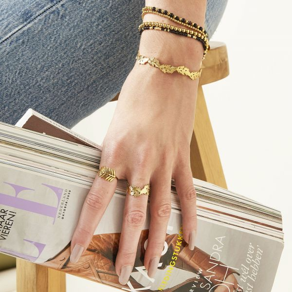 BRACELET WAVY LEAF