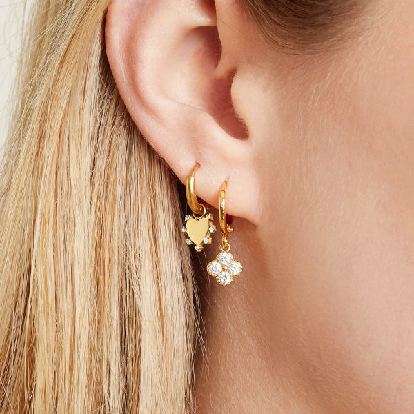 EARRINGS CLOVER GOLD