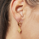 EARRINGS LOVELY DIAMOND GOLD