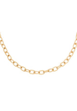 NECKLACE CHISELED CHAIN GOLD